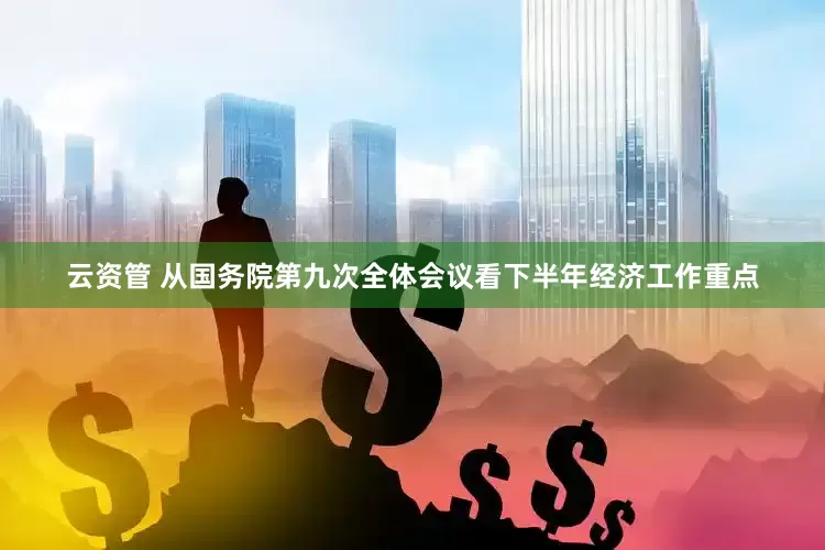 云资管 从国务院第九次全体会议看下半年经济工作重点