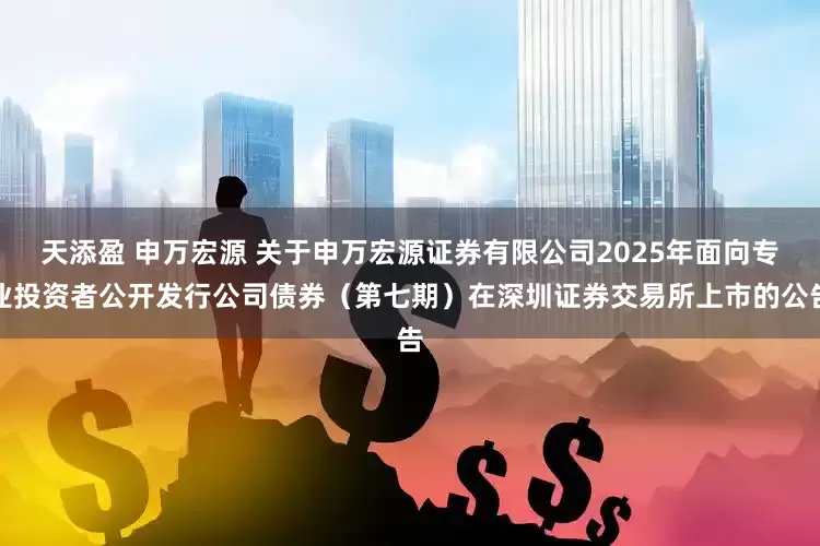 天添盈 申万宏源 关于申万宏源证券有限公司2025年面向专业投资者公开发行公司债券（第七期）在深圳证券交易所上市的公告
